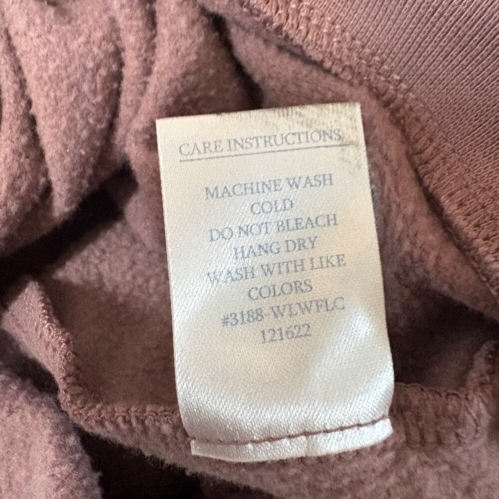 Free Fly Womens Sweatshirt Sz S Bamboo Fleece Crewneck Mauve Purple Pullover - Picture 7 of 9
